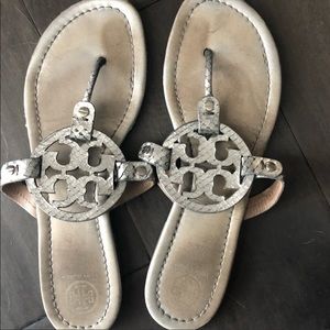 Tory Burch metallic sandals